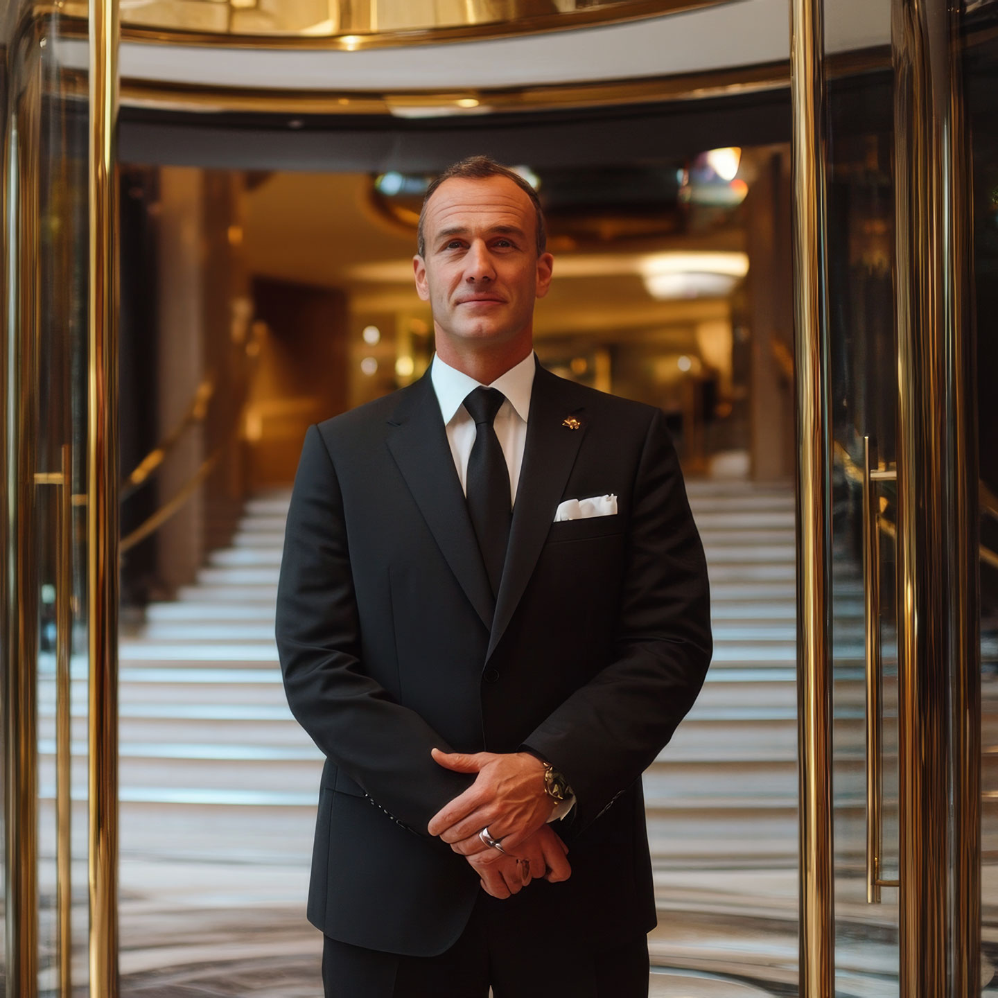 Servizio di portierato Royal Global Net presso hotel, negozi ed eventi